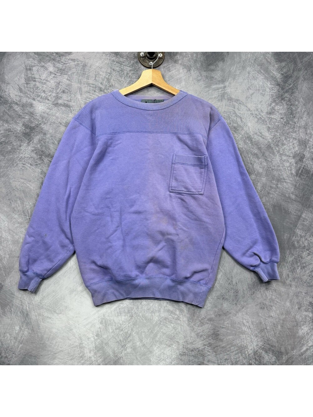Vtg 90s Liz Wear Crewneck Sweatshirt Woman’s Large Purple Faded